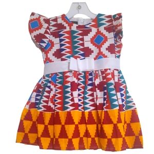 Brand New 2T Girls Kente African Ankara Dress